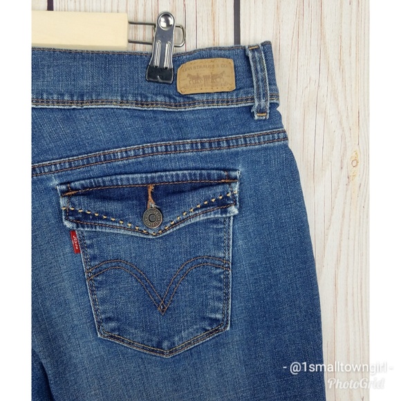 Vintage Levis 515 bermuda jean shorts 12 - Picture 4 of 8